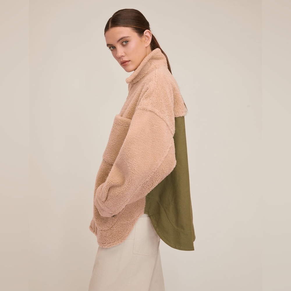 Marissa Webb Amari Sherpa Twill Jacket